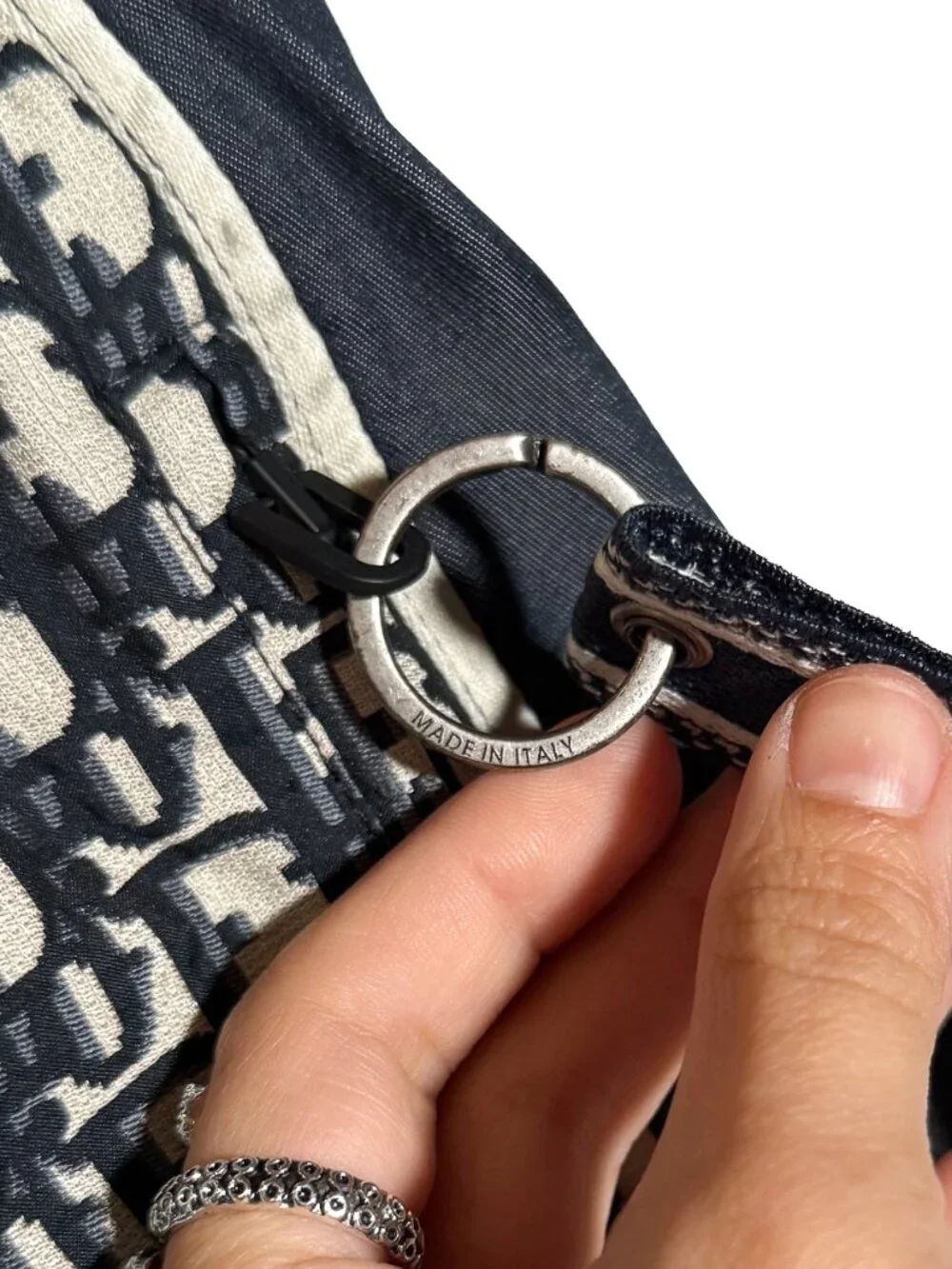 Dior Blue Oblique Jacquard Taffeta Technical Mini Shorts - Picture 8 of 10